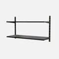 2 Steel Shelf Kit Matte Black 500x800x420mm