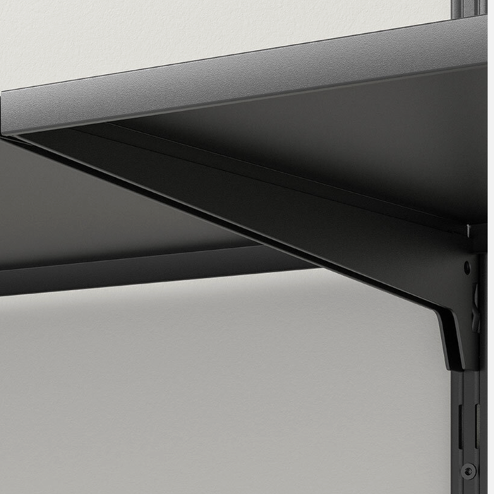 2 Steel Shelf Kit Matte Black 500x800x420mm