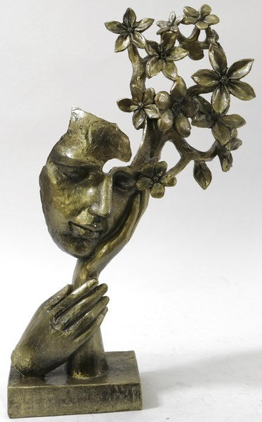 A Tribute to Salvador Dali Day Dream Faux Bronze Sculpture Figurine Figure