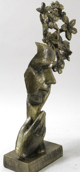A Tribute to Salvador Dali Day Dream Faux Bronze Sculpture Figurine Figure