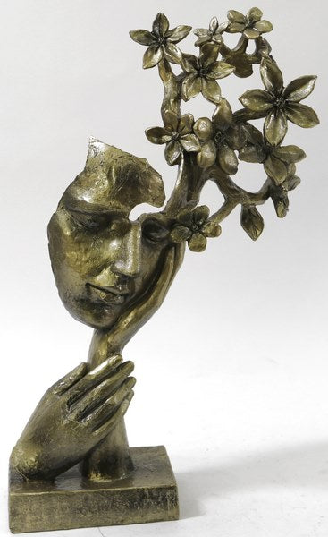 A Tribute to Salvador Dali Day Dream Faux Bronze Sculpture Figurine Figure