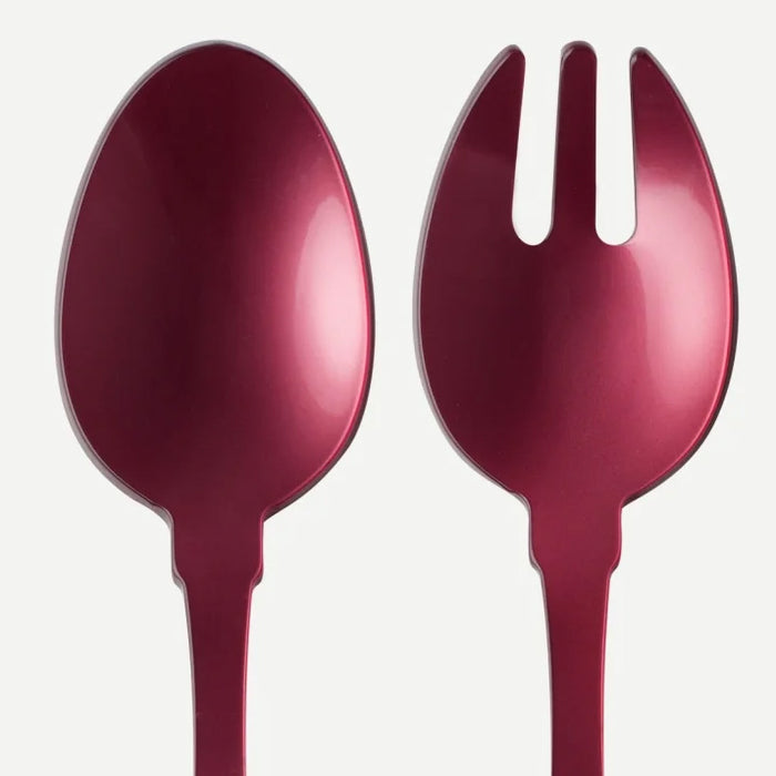 Acrylic Salad Server Set in Aubergine