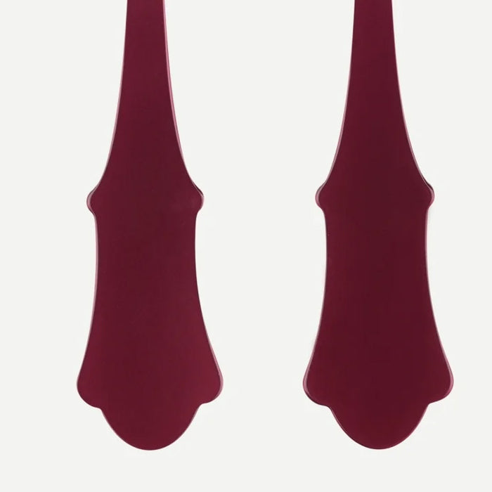 Acrylic Salad Server Set in Aubergine
