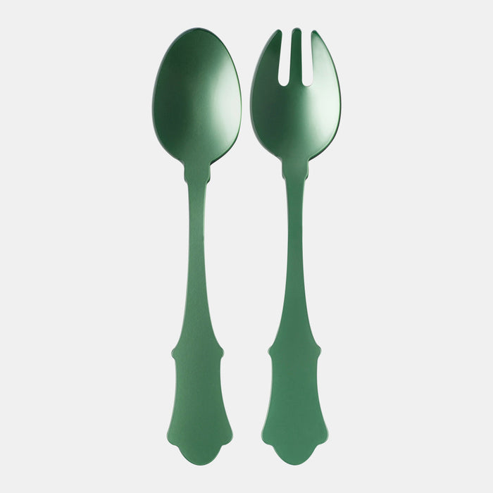 Acrylic Salad Server Set in Garden Green