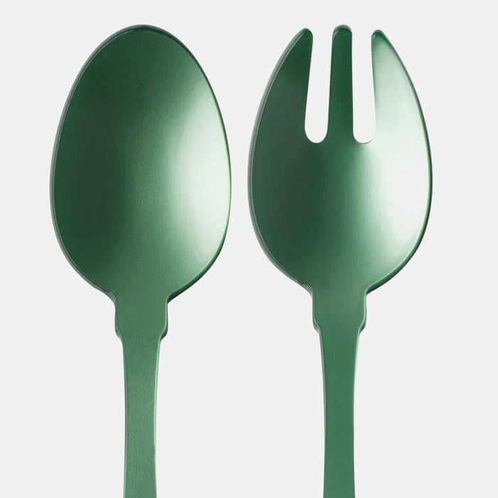 Acrylic Salad Server Set in Garden Green