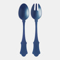 Acrylic Salad Server Set in Steel Blue