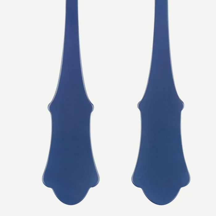 Acrylic Salad Server Set in Steel Blue