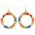 Alissa Beaded Hoops