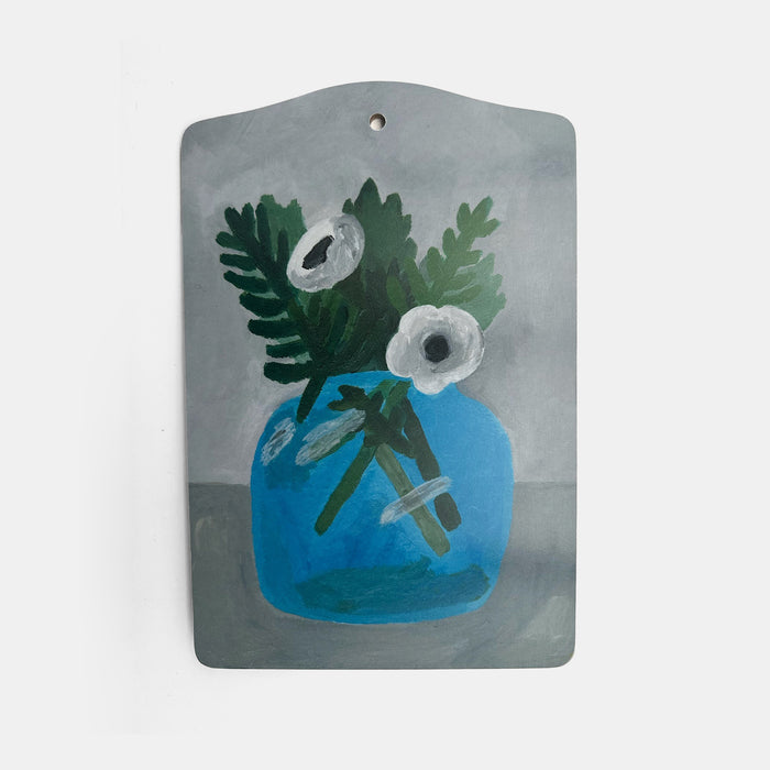 Anemone in Blue Vase Serving Board