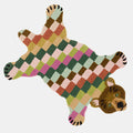 Archie Check Bear Rug in Large