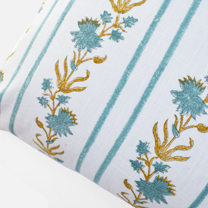 Bel Border Ferozi Square Pillow