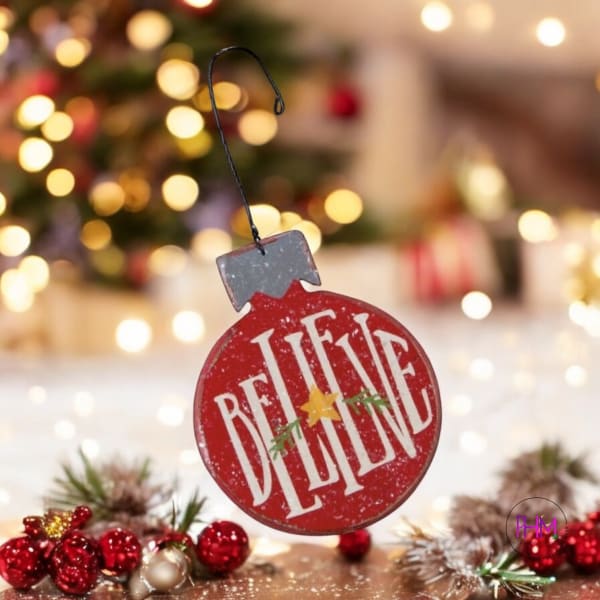Believe Ornament 🎅🏼 - Holiday