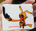 Big Finger STICKER by Christopher Walter Art