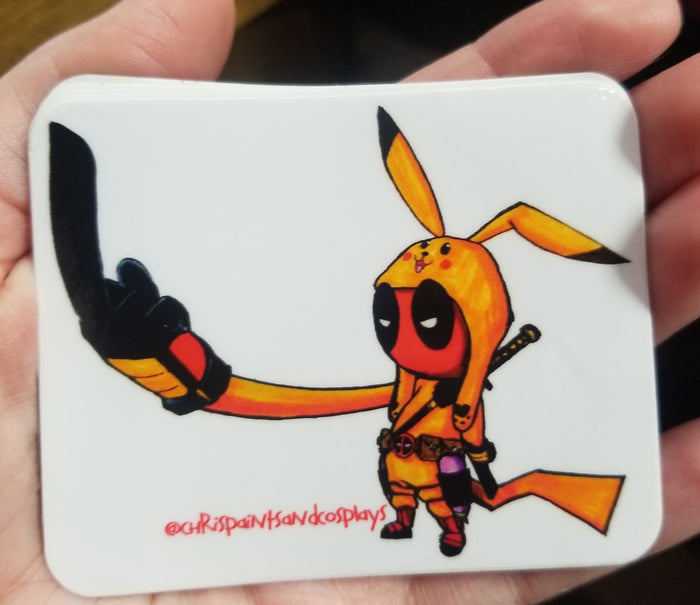 Big Finger STICKER by Christopher Walter Art
