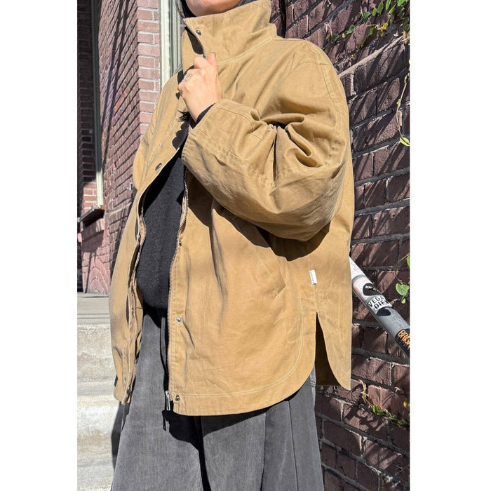Blair Waxed Cotton Jacket in Khaki