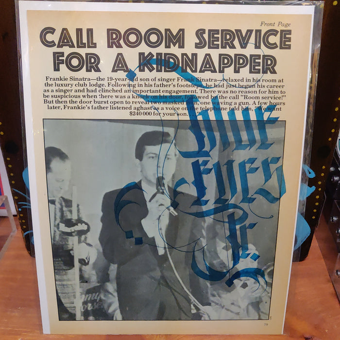 Blue Eyes Jr. Original Calligraphy PRiNT by Douglas Ethan
