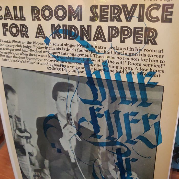 Blue Eyes Jr. Original Calligraphy PRiNT by Douglas Ethan