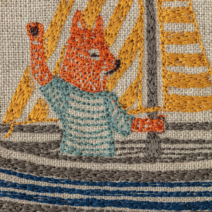 Boats Pattern Square Pillow