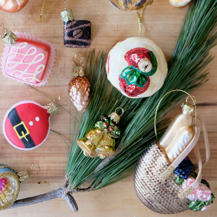 Cake with Strawberries Ornament