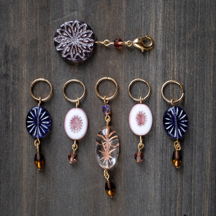 Celestial Trinkets, Twilight | Handmade Stitch Marker Set