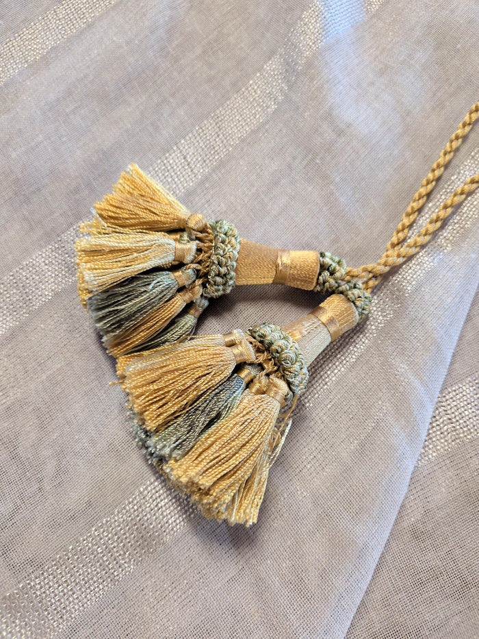Green Gold Chunky Tassel