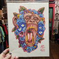 Chimp Floral PRINT by Monique Ligons