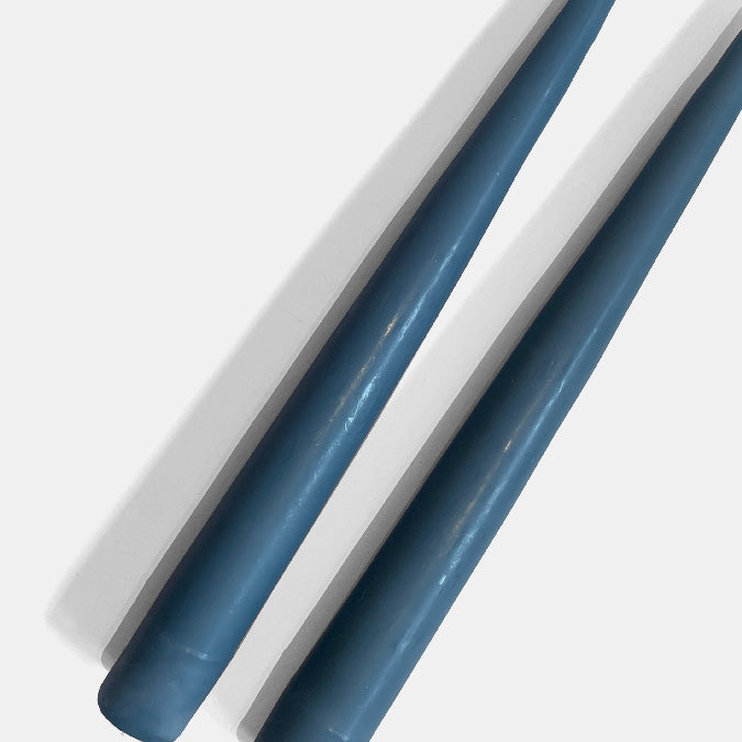 Colonial Blue Taper Candles - Collyer's Mansion