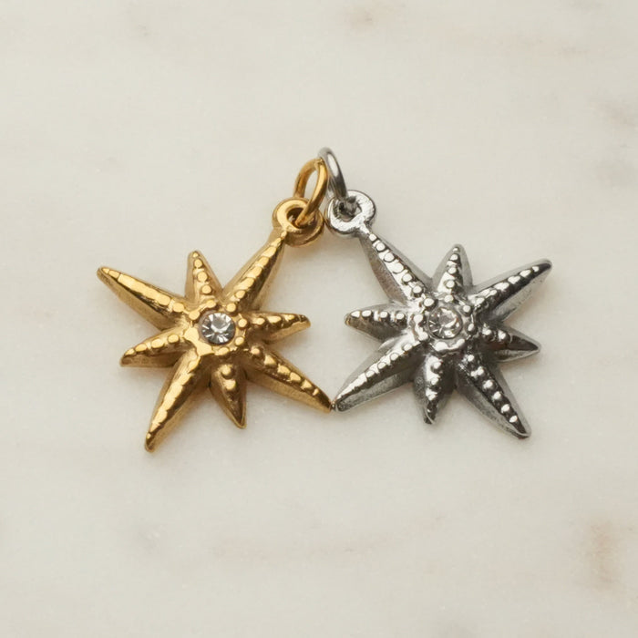 Compass Star Charms