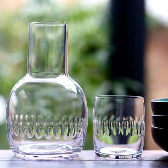 Crystal Glass Carafe with Lens