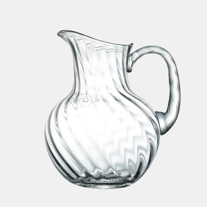 Crystal Pitcher with Ripples