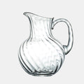 Crystal Pitcher with Ripples