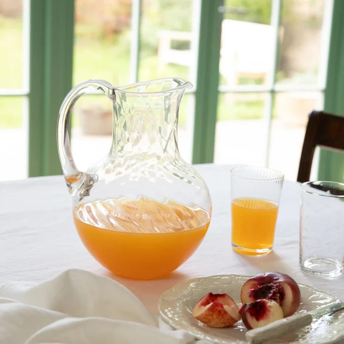 Crystal Pitcher with Ripples