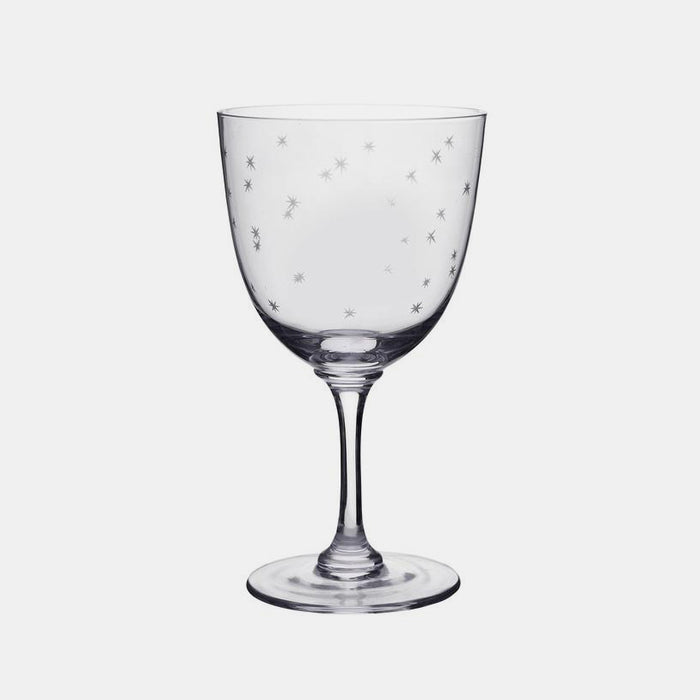 Crystal Wine Glass with Stars - Collyer's Mansion