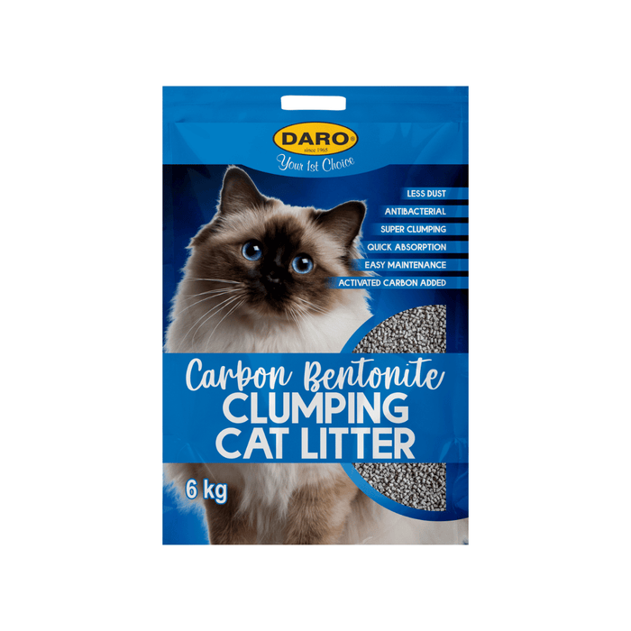 Daro Carbon Bentonite Clumping Cat Litter 6Kg (Imported)
