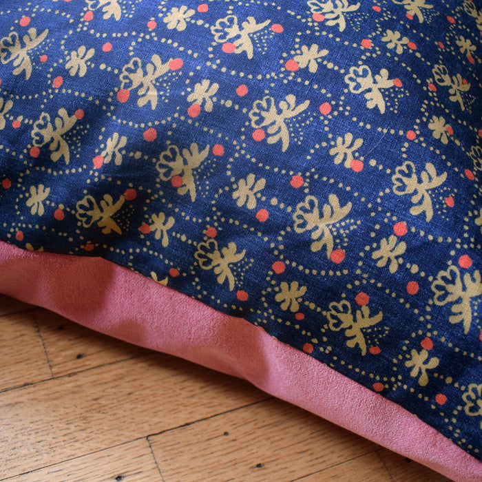Decors Barbares Moujik Indigo Square Pillow