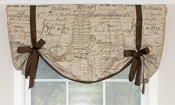 Document Tie-Up Valance