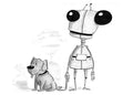 Dog and Robot bff PRINT