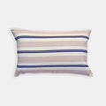 Dusty Pink Navy Stripe Lumbar Pillow