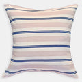 Dusty Pink Navy Stripe Square Pillow