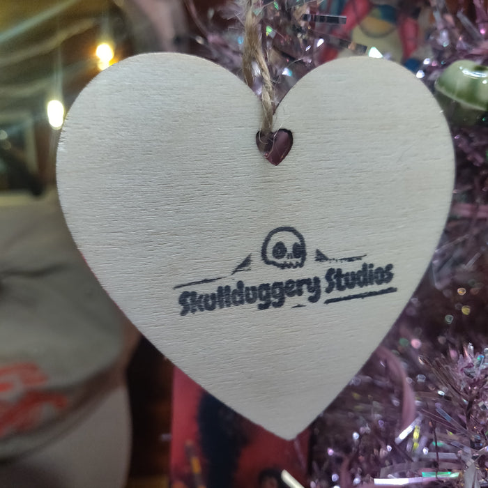 Eyeball Heart Hand-painted ORNAMENT by Skullduggery Studio