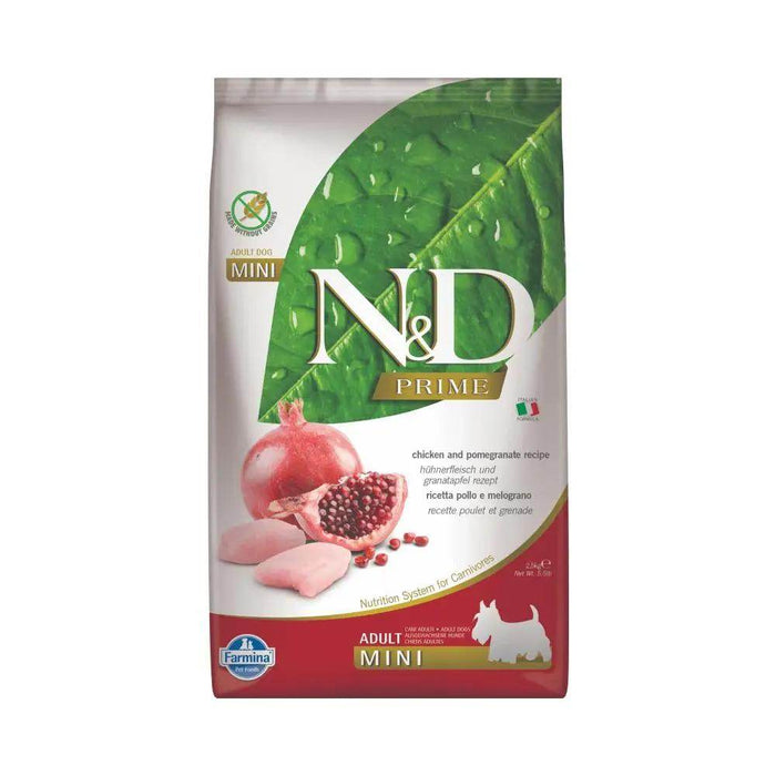 Farmina N&D Prime Adult Mini Breed Chicken & Pomegranate Dry Dog Food - Petworld
