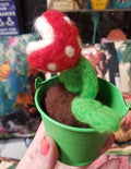 Felted Plumber Plants by @draculadco