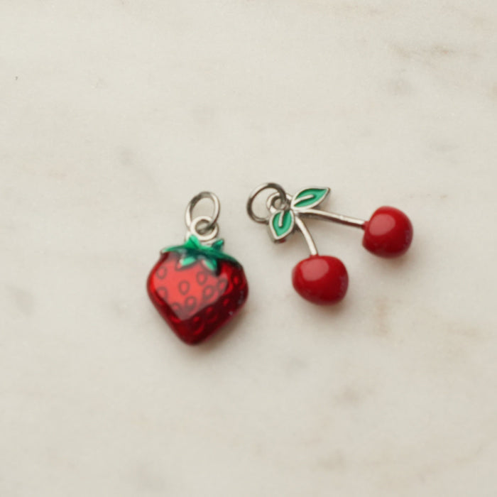 Stainless / Cherry 0.66" x 0.59"