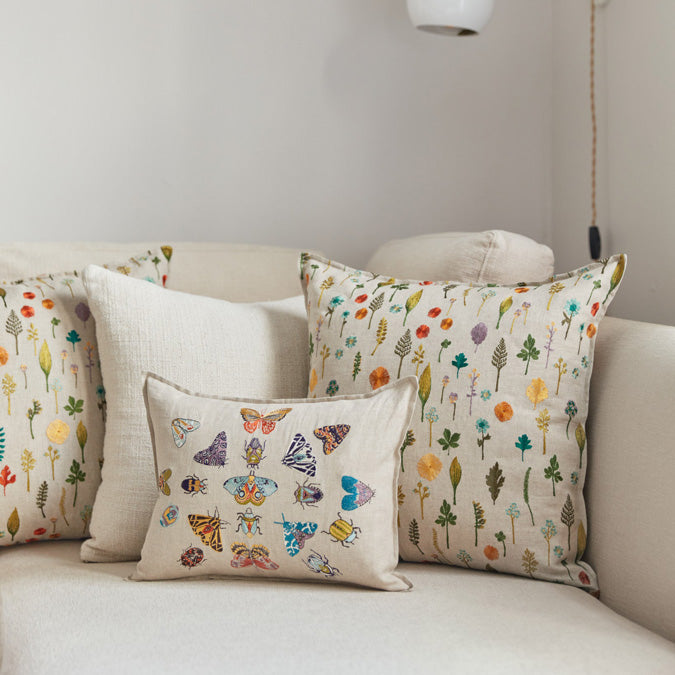Garden Pattern Square Pillow - Collyer's Mansion