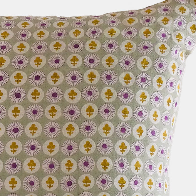 Gauri Pistachio Square Pillow - Collyer's Mansion