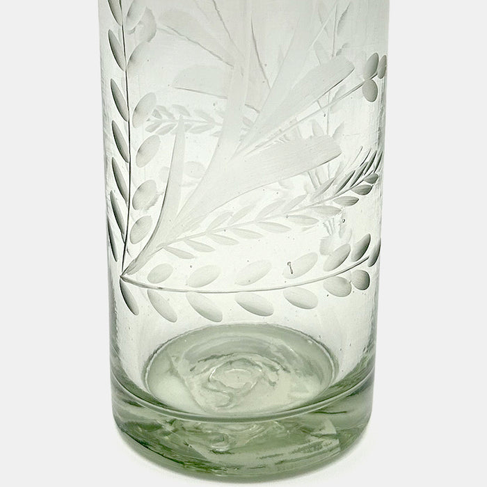Hand-etched Glass in Tall