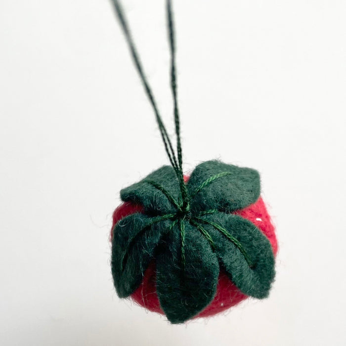 Handmade Felt Strawberry Ornament