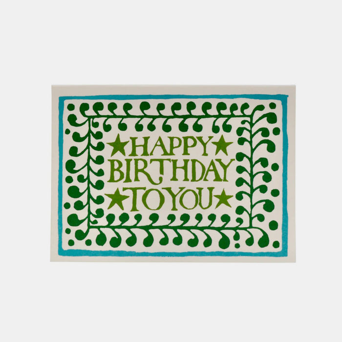 Happy Birthday with Comma Border Card - Collyer's Mansion