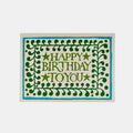 Happy Birthday with Comma Border Card - Collyer's Mansion