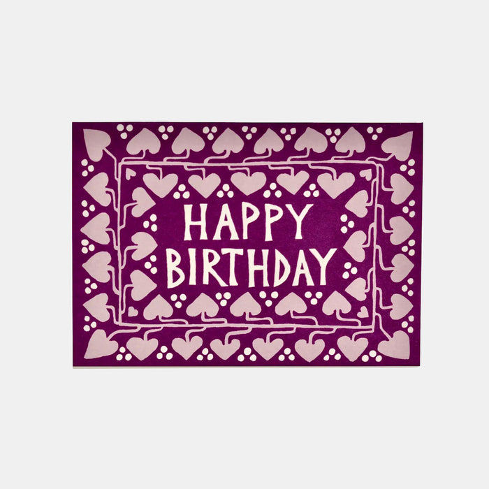 Happy Birthday with Hearts